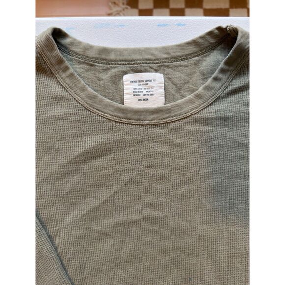 Buck Mason Vintage Thermal Henley - Picture 3 of 3